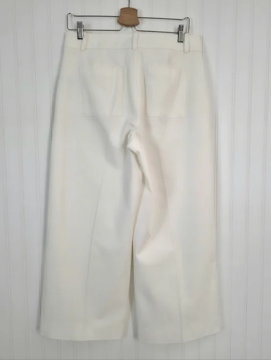 J.Crew Sydney Wide-Leg Pants – Cream / Ivory Size 8 - Picture 6 of 9